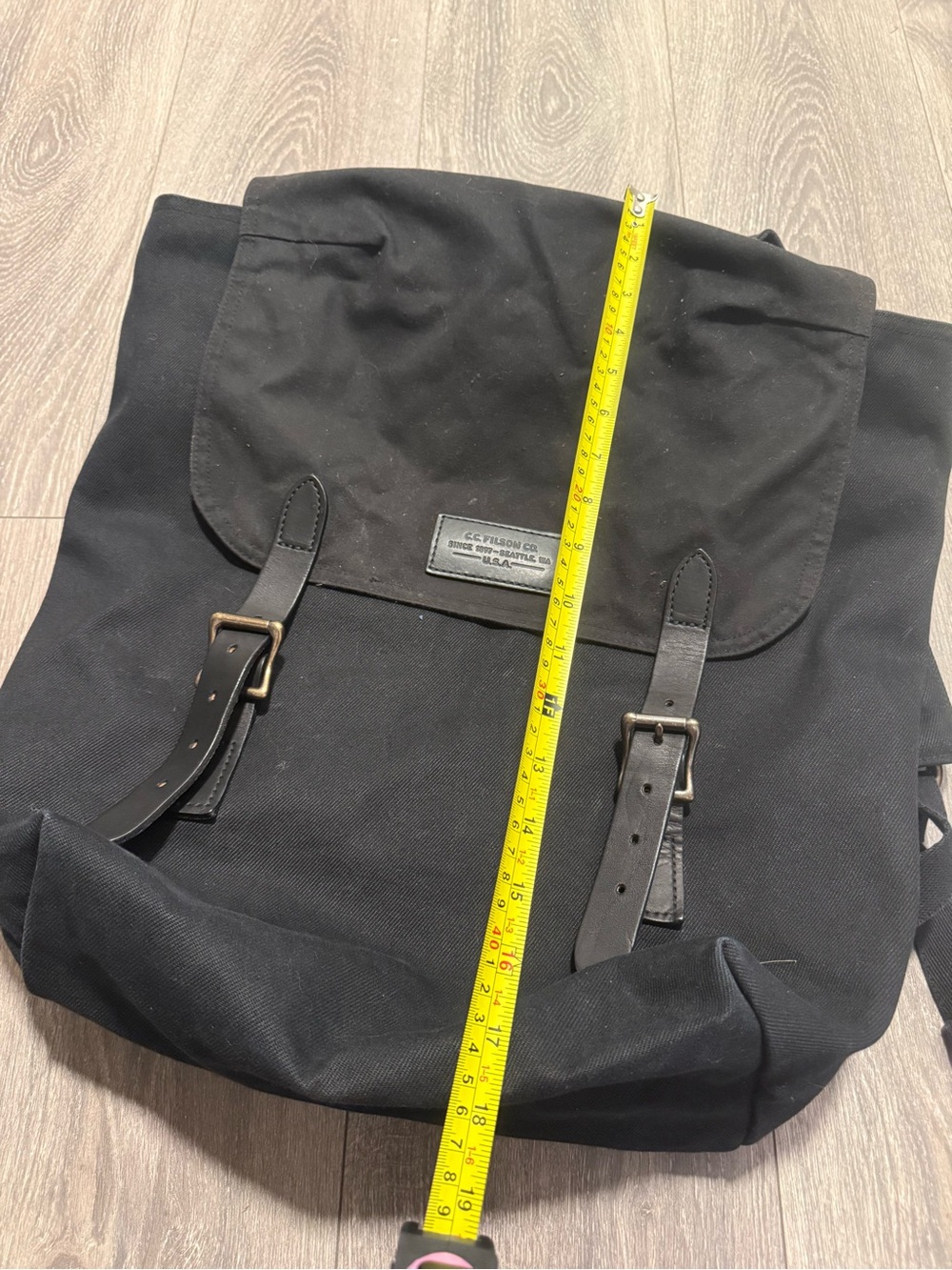 Filson Ranger Canvas Backpack – Black - Picture 9 of 9